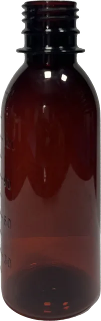 Botella PET ámbar para jarabe