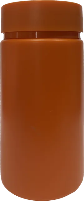 Orange HDPE pill bottle